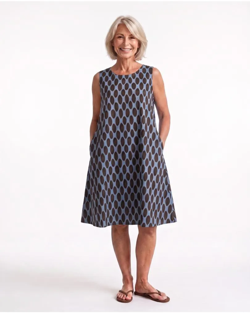 Kleid A-Linie in  blau von Italia Moda (Bild 4)