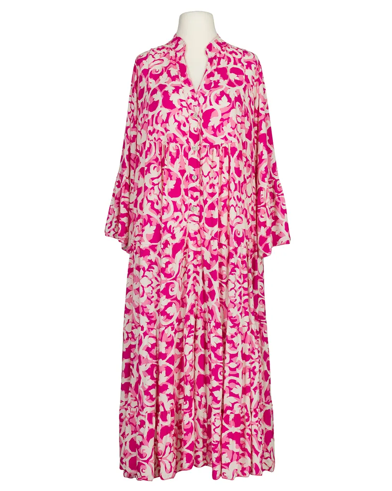 Kleid A-Linie Floral in  pink von H. Trend (Bild 1)