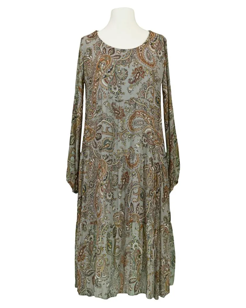 Kleid A-Linie mit Seide in  grau von Diana (Bild 1)