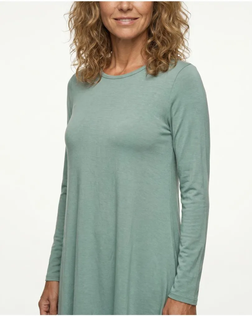 Kleid A-Linie mit Viskose in  aqua von Diana (Bild 5)