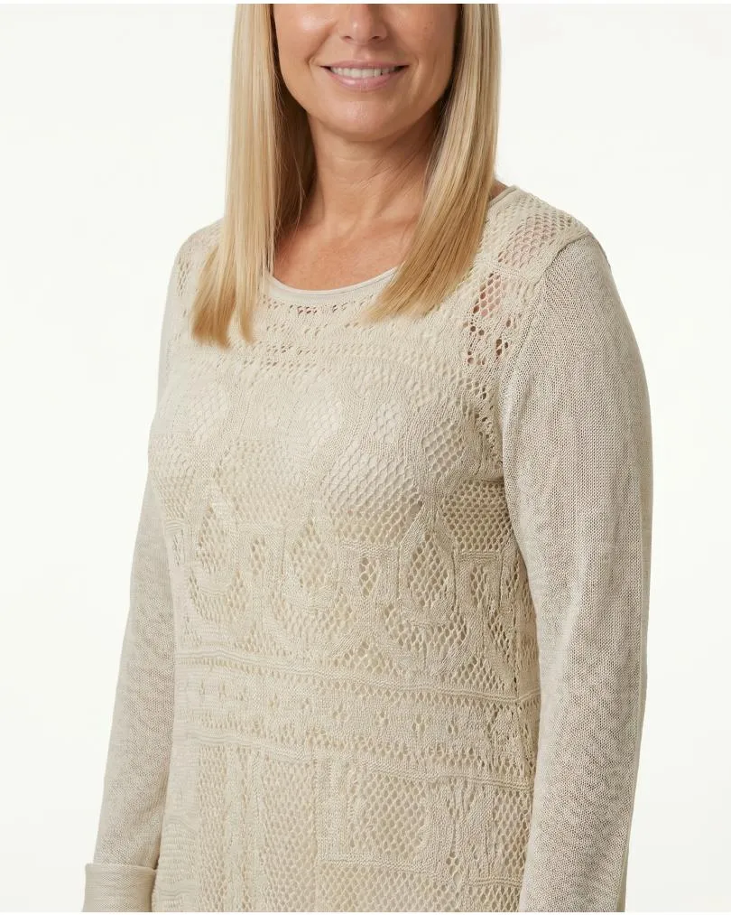 Kleid Ajourstrick in  vanille von Montan (Bild 4)