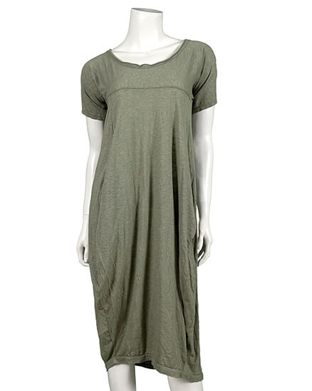 Kleid Baumwolle in  khaki von Spaziodonna (Bild 1)