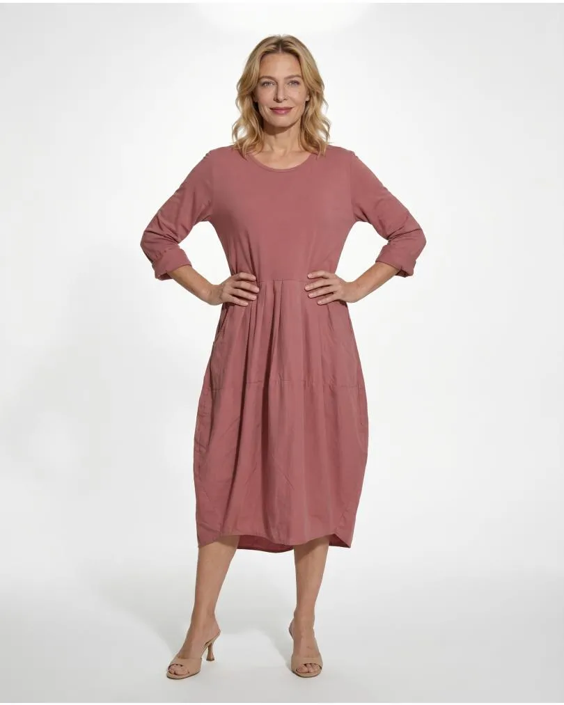 Kleid Ballon Linie in  ziegelrot von Spaziodonna (Bild 5)