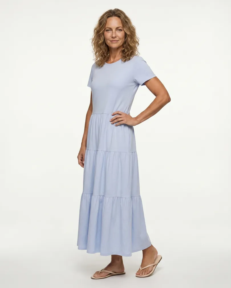 Kleid Baumwolle in  blau von Wendy (Bild 4)