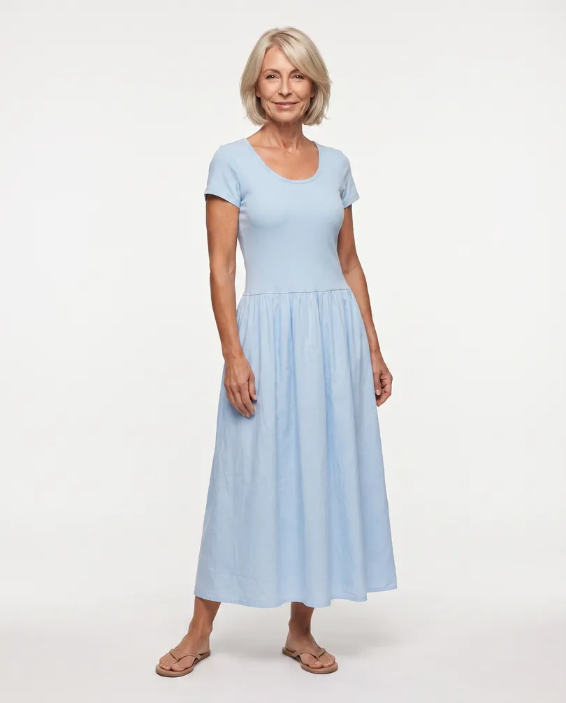 Kleid Baumwolle in  blau von Selected Touch (Bild 3)