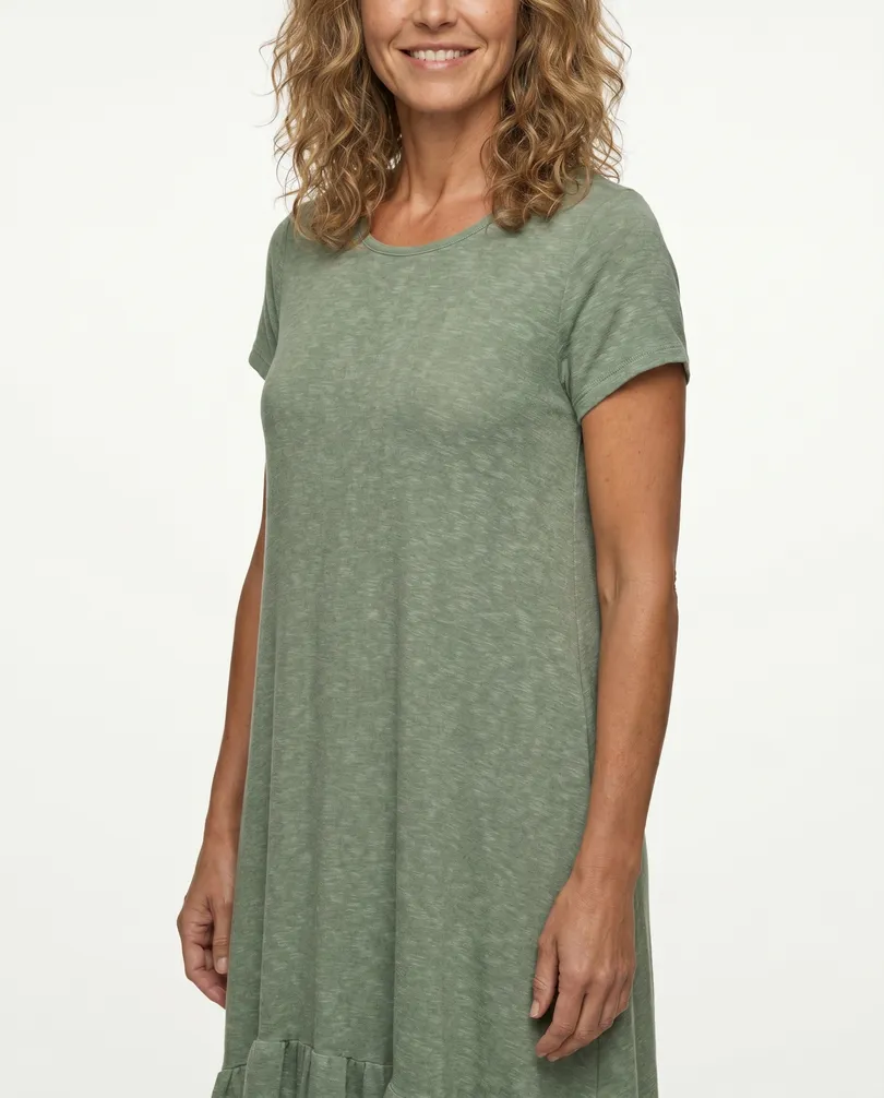 Kleid Baumwolle in  khaki von Esvivid (Bild 4)