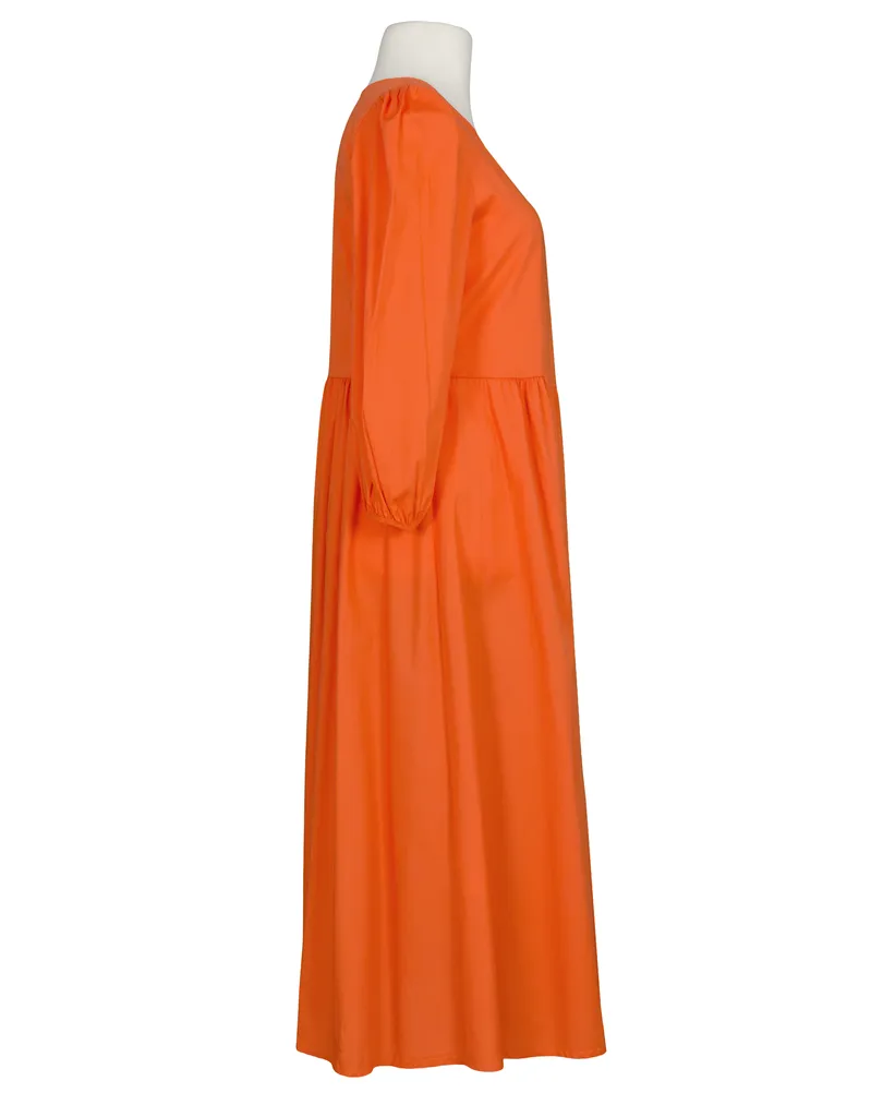 Kleid Baumwolle in  orange von Made in Italy (Bild 2)