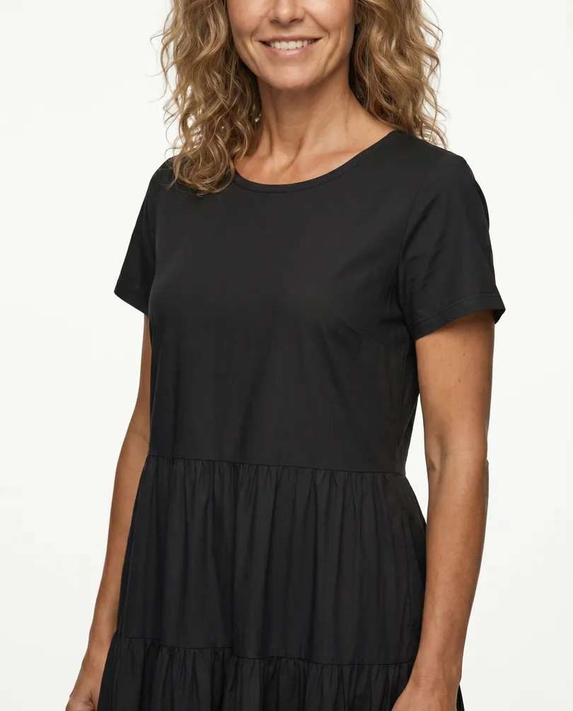 Kleid Baumwolle in  schwarz von Wendy (Bild 5)