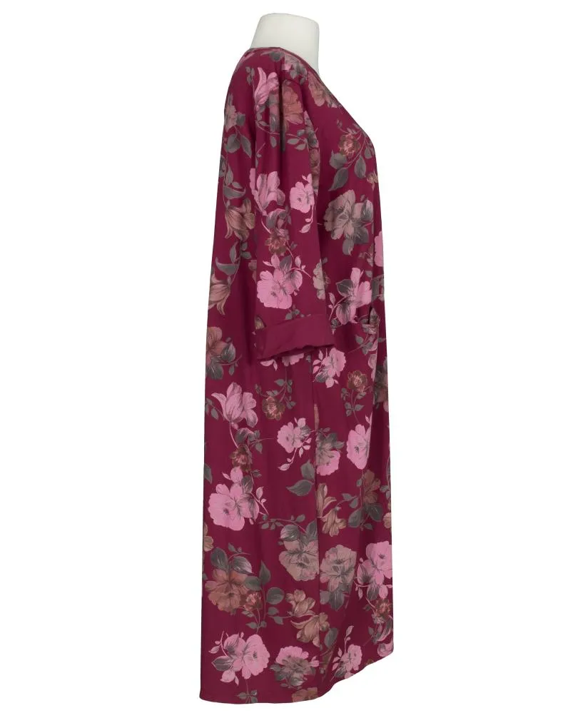 Kleid Baumwolle Floral in  beere von New Collection (Bild 3)