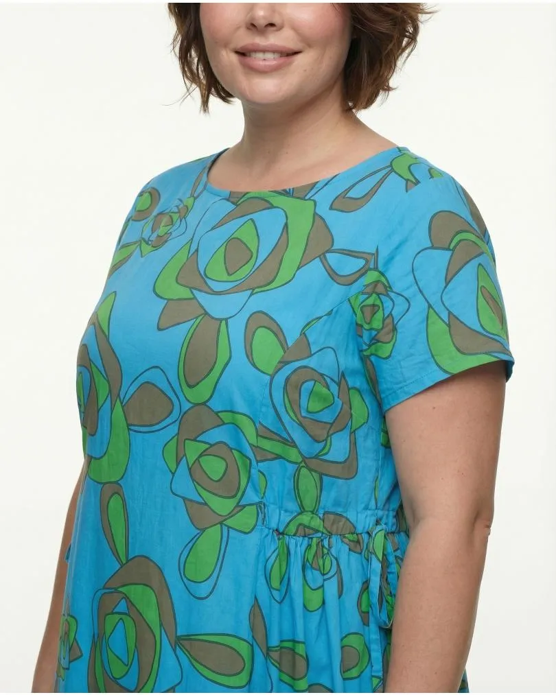 Kleid Baumwolle Print in  t�rkis von Wendy (Bild 5)