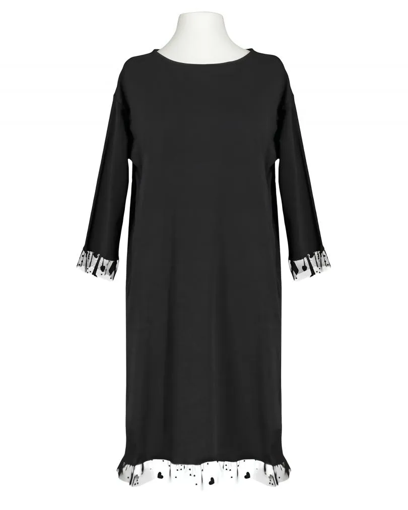 Kleid Baumwolljersey in  schwarz von Made in Italy (Bild 1)