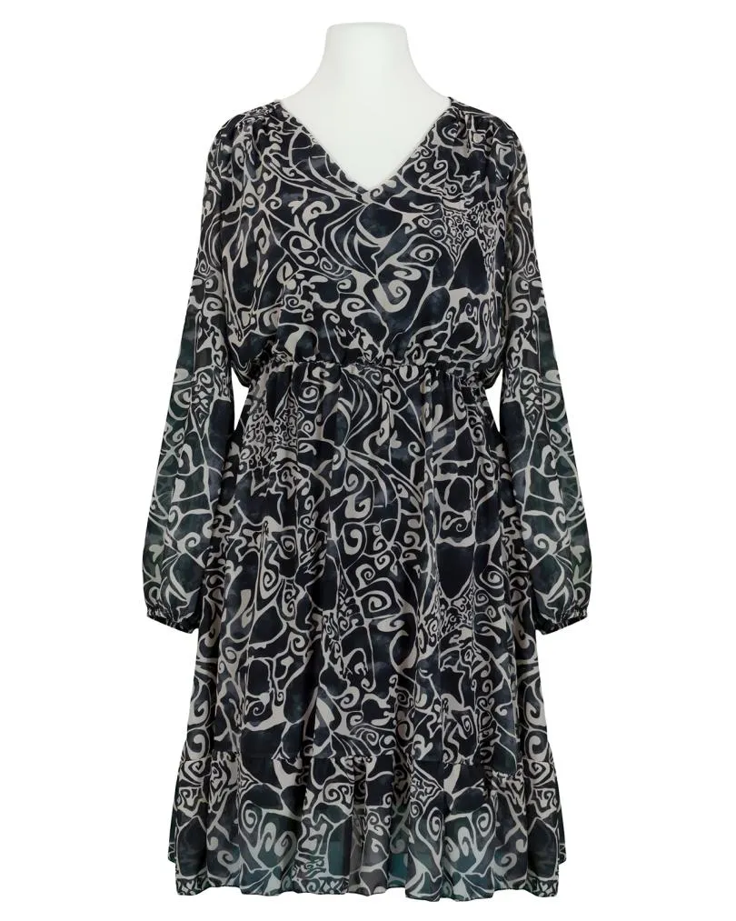 Kleid Chiffon in  schwarz von Made in Italy (Bild 1)