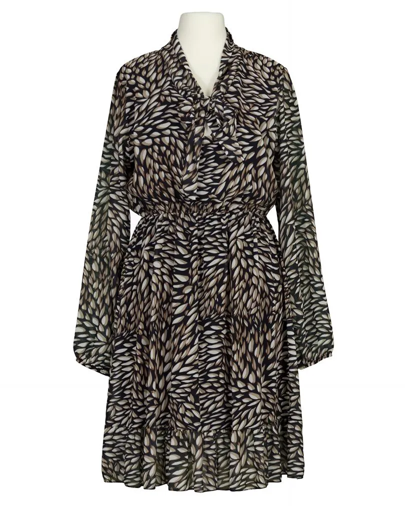 Kleid Chiffon mit Print in  schwarz von New Collection (Bild 1)