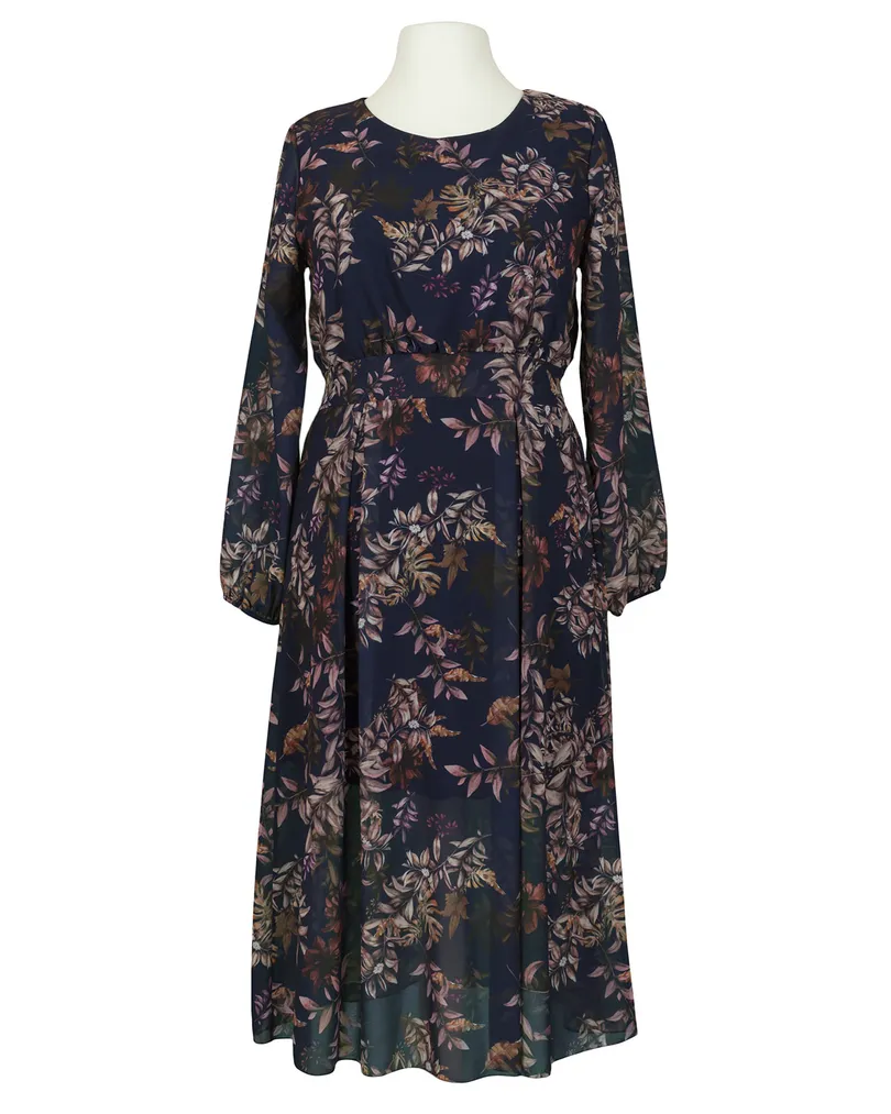 Kleid Cr�pe Chiffon in  blau von Made in Italy (Bild 1)