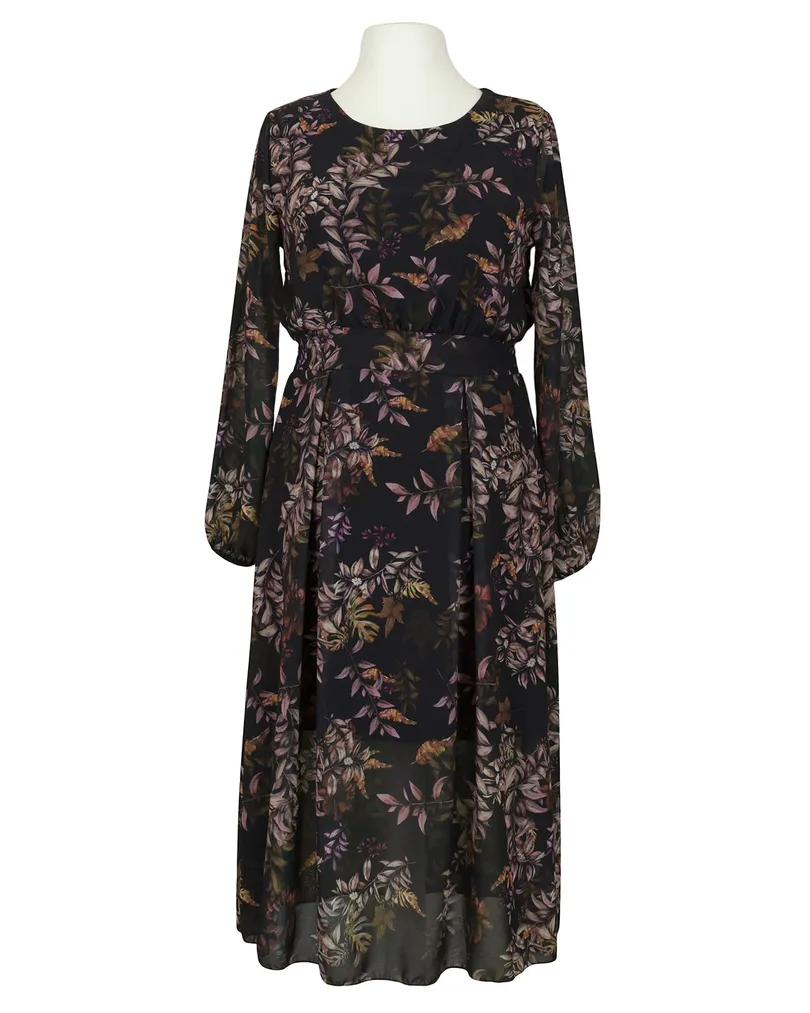 Kleid Cr�pe Chiffon in  schwarz von Made in Italy (Bild 1)