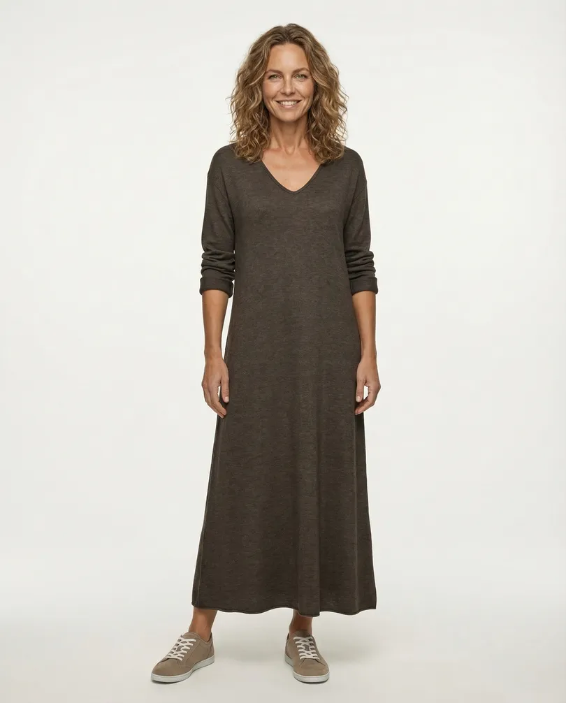 Kleid Feinstrick in  braun von New Collection (Bild 3)
