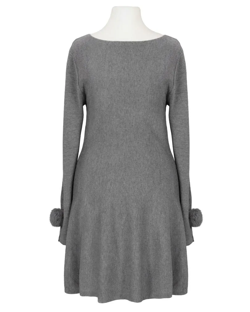 Kleid Feinstrick in  grau von Made in Italy (Bild 1)
