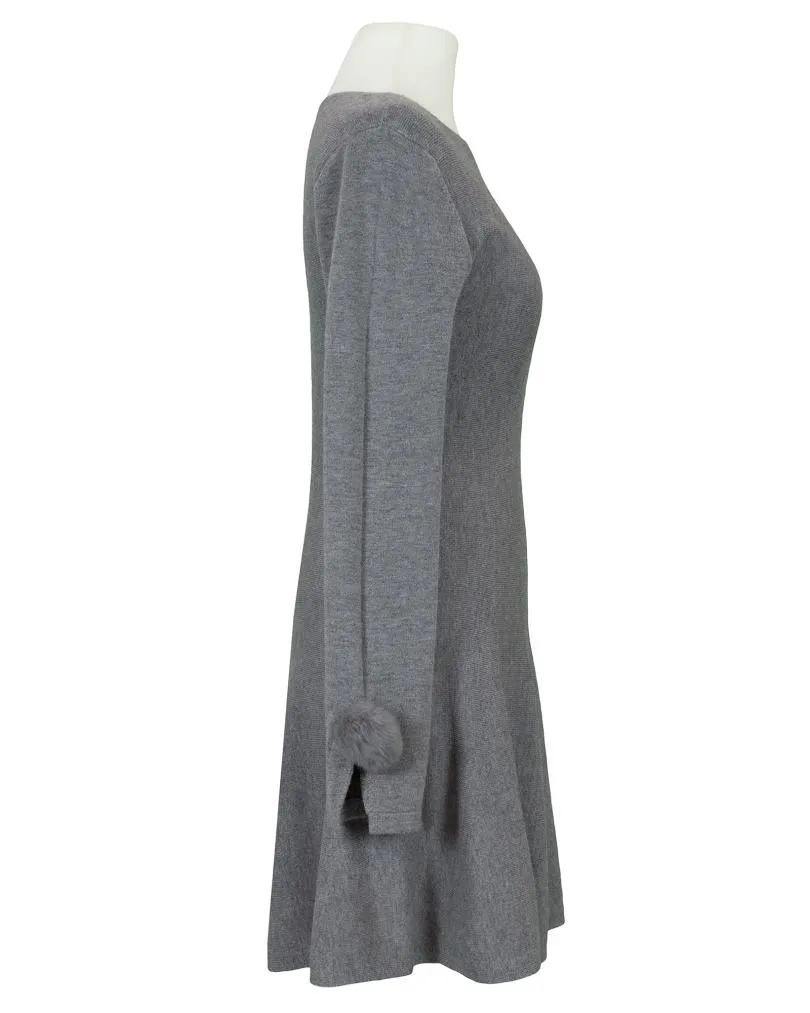 Kleid Feinstrick in  grau von Made in Italy (Bild 2)