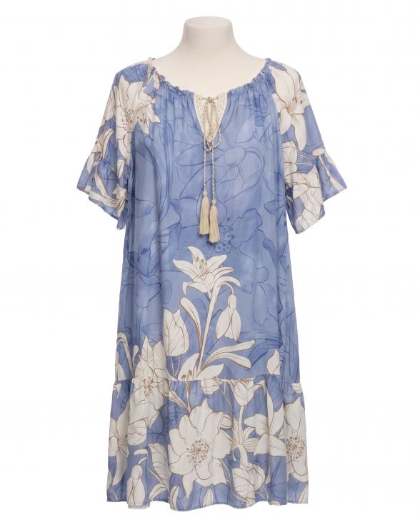 Kleid Floral in blau von Made in Italy