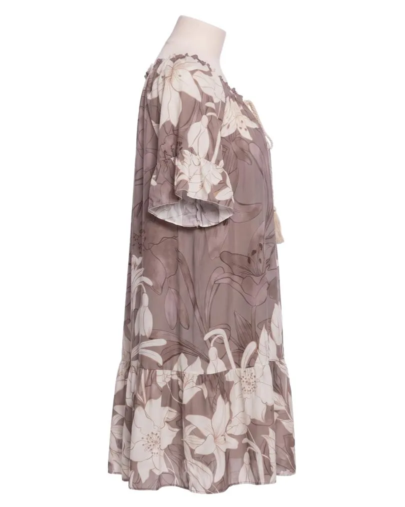Kleid Floral in  braun von Made in Italy (Bild 2)