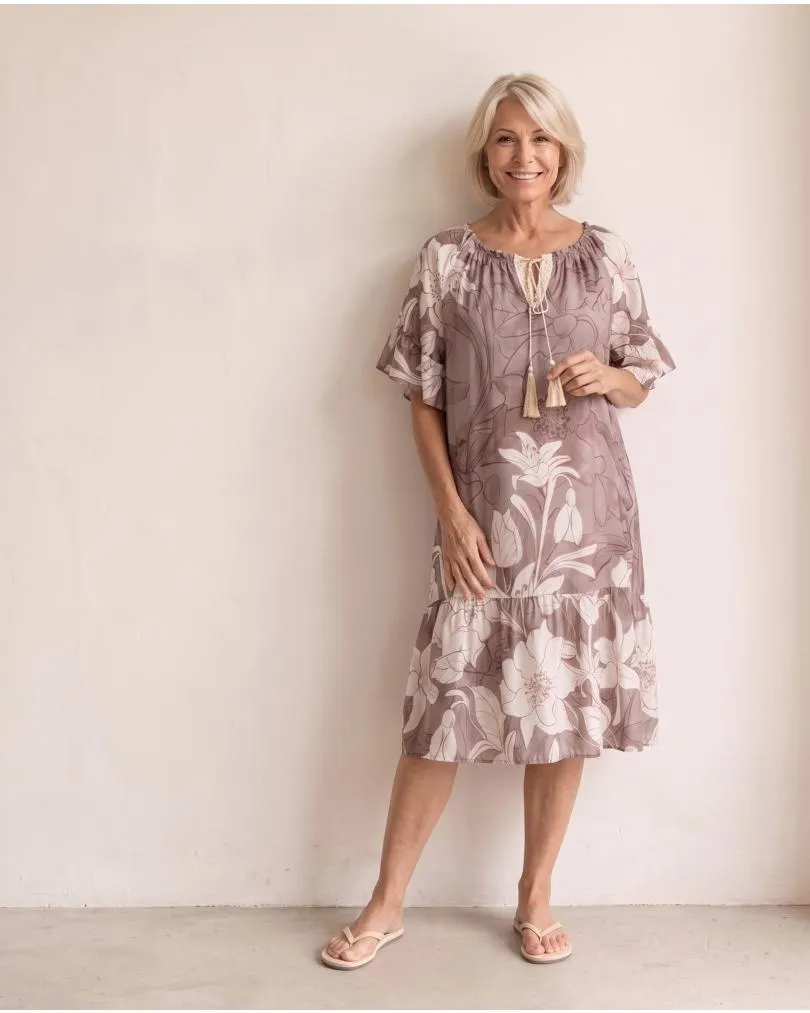 Kleid Floral in  braun von Made in Italy (Bild 5)