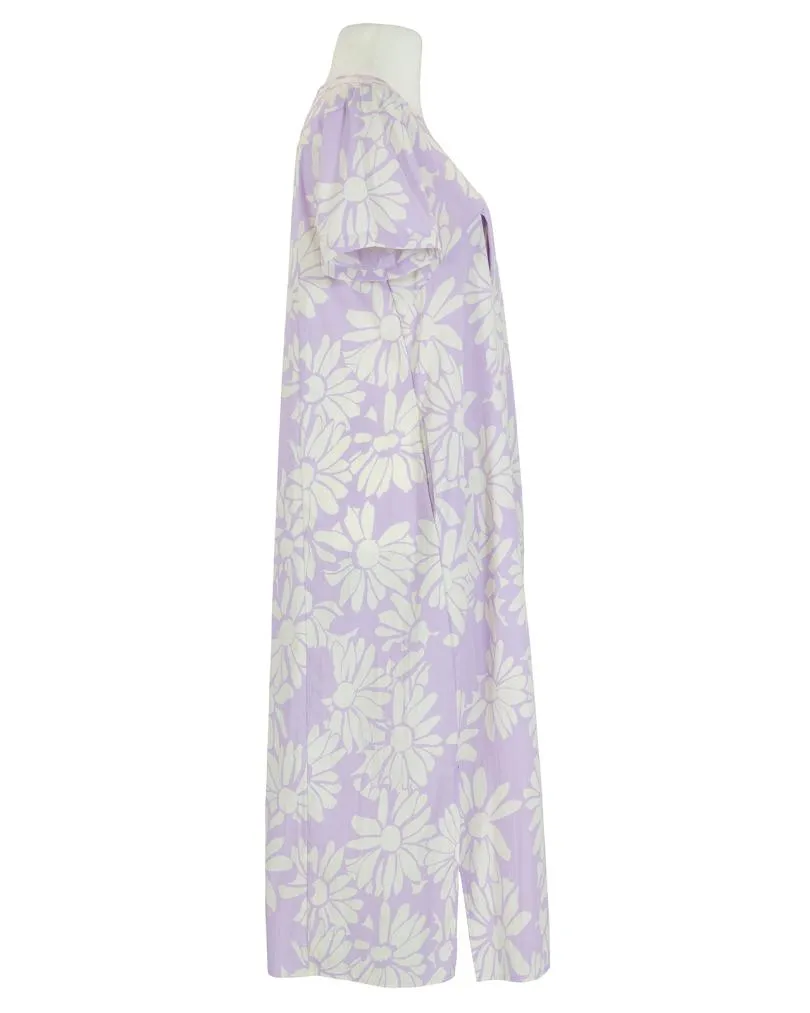 Kleid Floral Baumwolle in  flieder von Wendy (Bild 3)