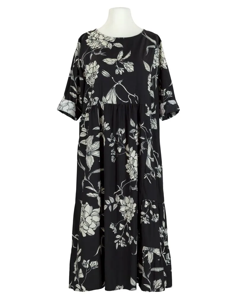 Kleid Floral Baumwolle in  schwarz von Wendy (Bild 1)