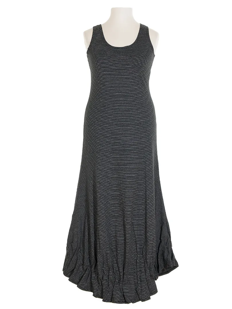 Jerseykleid lang in  schwarz wei� von FASHION (Bild 1)