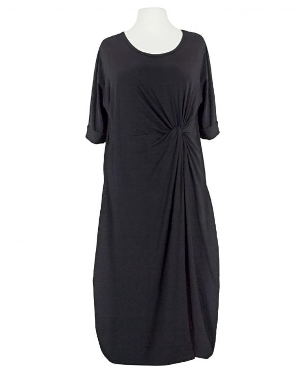 Kleid in Wickeloptik in schwarz von Vincenzo Allocca