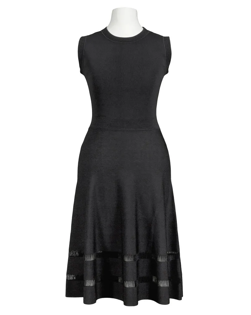 Kleid Jerseystrick in  schwarz von vinceotto (Bild 1)