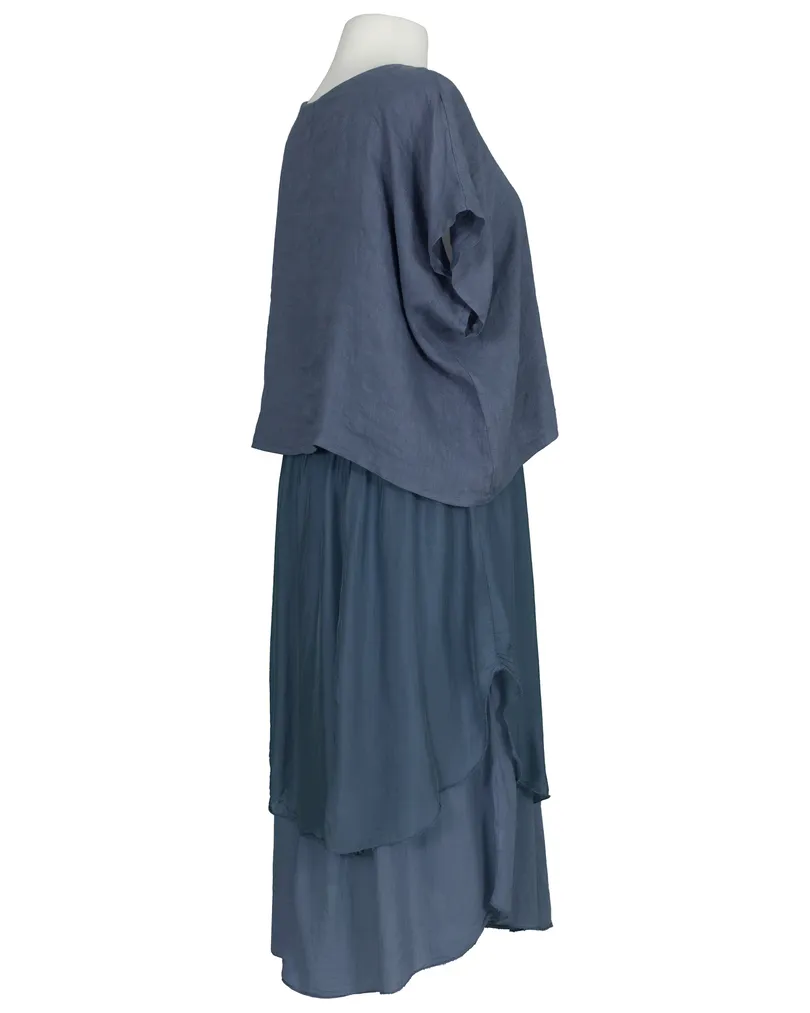 Kleid Lagenlook in  blau von Spaziodonna (Bild 3)