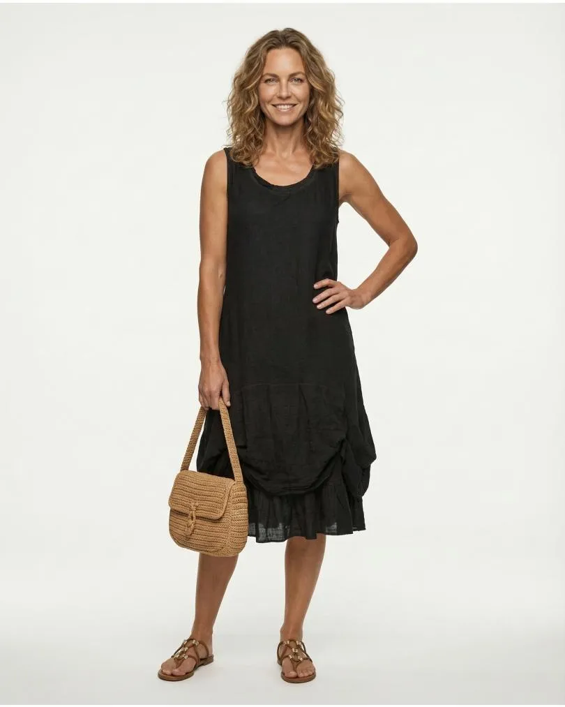 Kleid Lagenlook 2-tlg. in  schwarz von Pronto Moda (Bild 1)