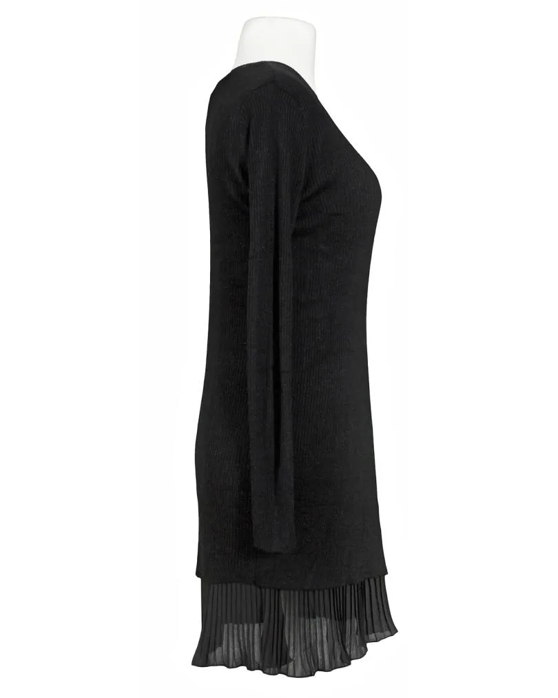 Kleid Lagenlook mit Chiffon in  schwarz von Made in Italy (Bild 3)