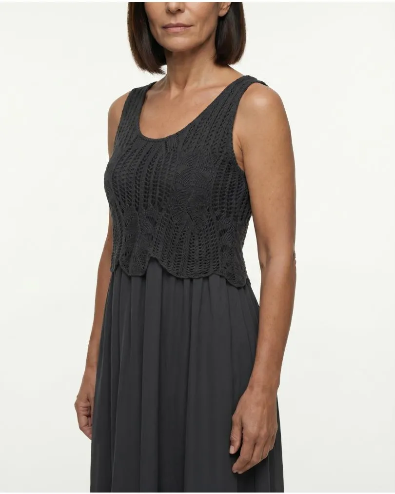 Kleid mit Ajourstrick in  schwarz von Diana (Bild 3)