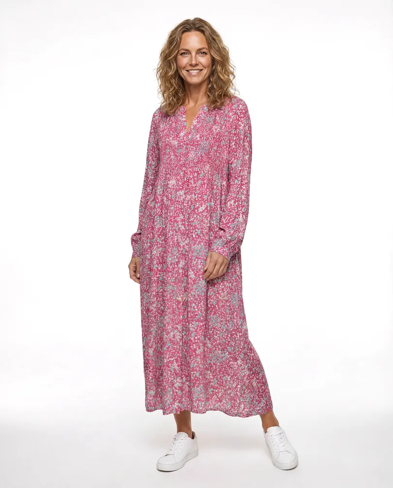 Kleid mit Bl�ten in  pink von H. Trend (Bild 2)