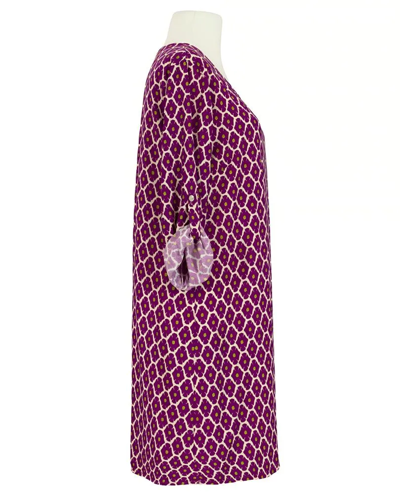 Kleid mit Blumen in  beere von Made in Italy (Bild 2)