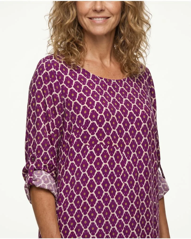 Kleid mit Blumen in  beere von Made in Italy (Bild 5)