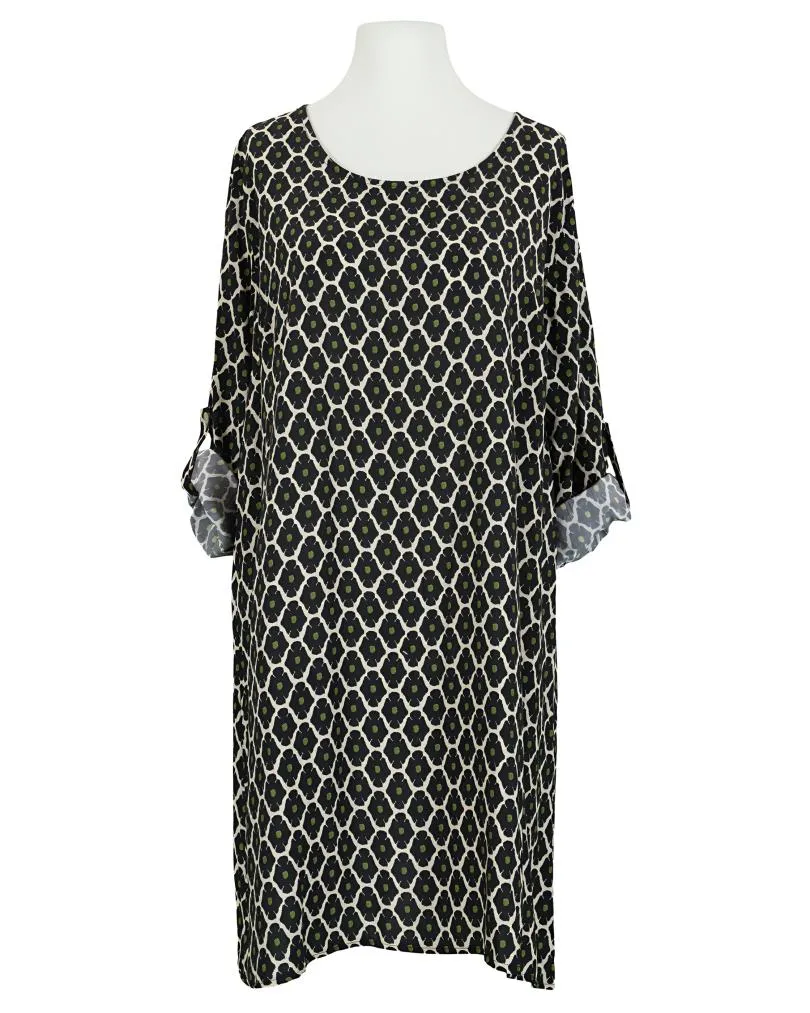 Kleid mit Blumen in  schwarz von Made in Italy (Bild 1)