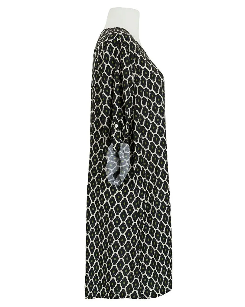Kleid mit Blumen in  schwarz von Made in Italy (Bild 2)
