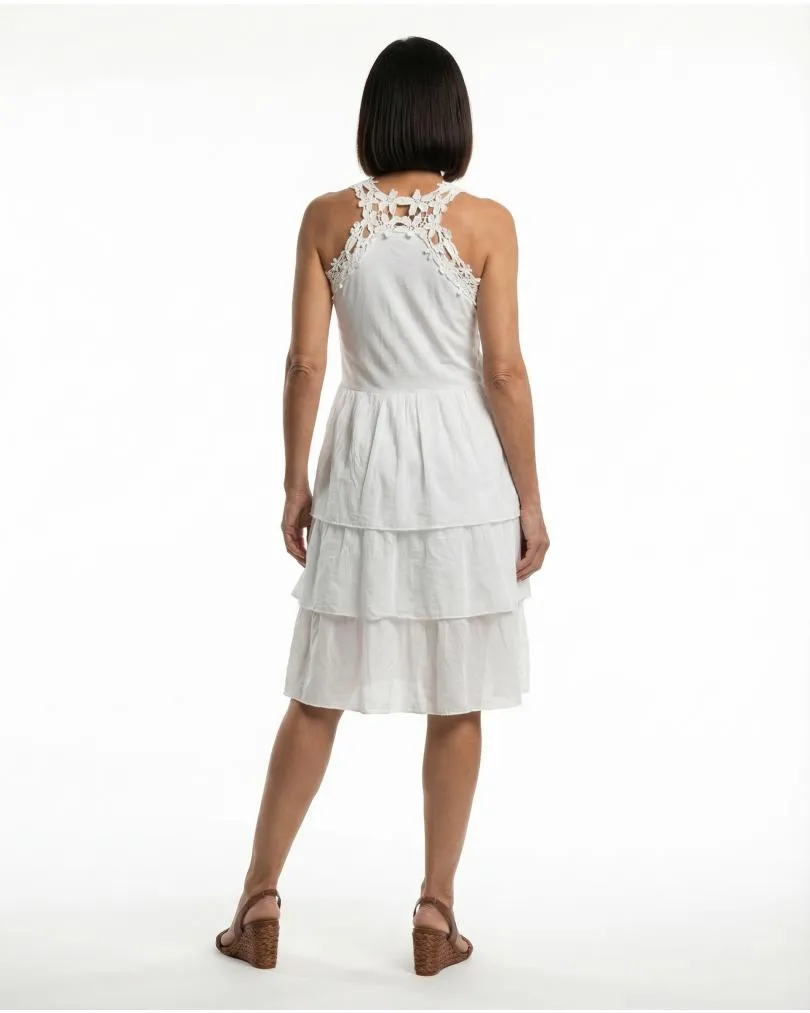 Kleid mit H�kelspitze in  wei� von Spaziodonna (Bild 2)