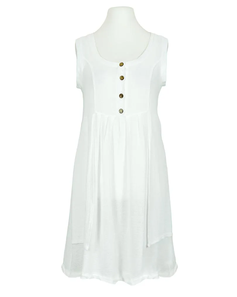 Kleid mit Leinen in  milchwei� von Diana (Bild 1)