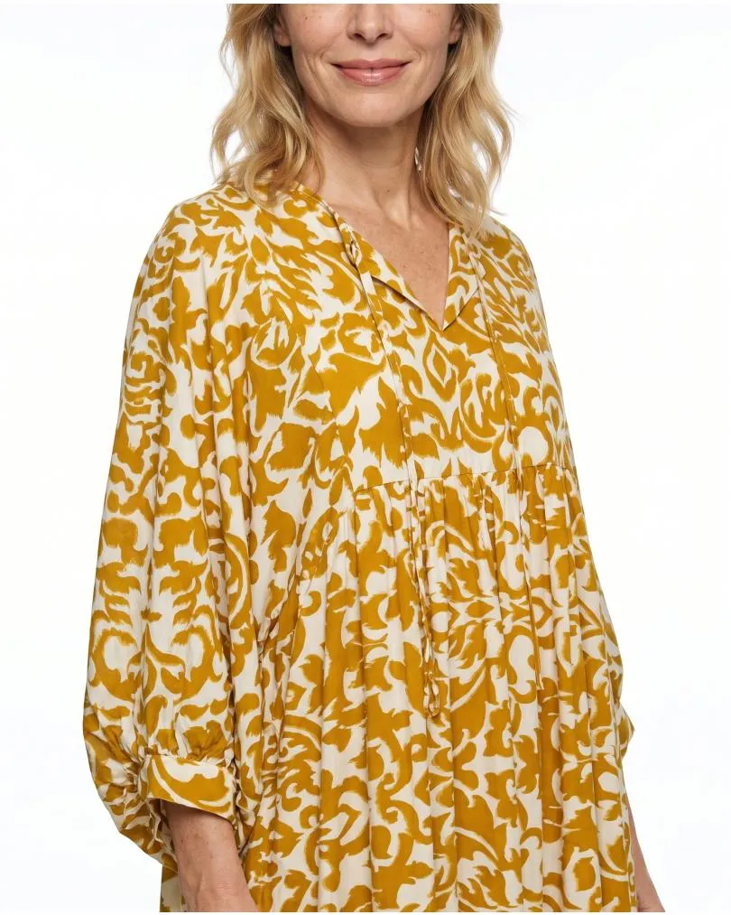 Kleid mit Muster in  camel von H. Trend (Bild 5)