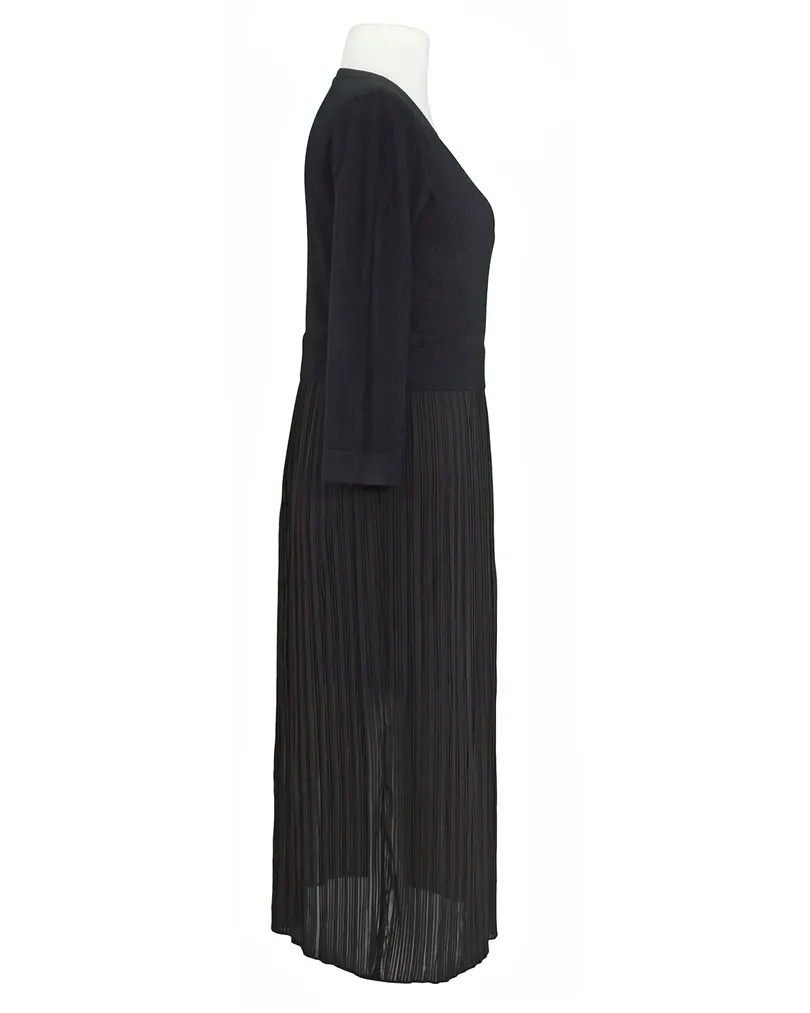 Kleid mit Plissee in  schwarz von Made in Italy (Bild 2)