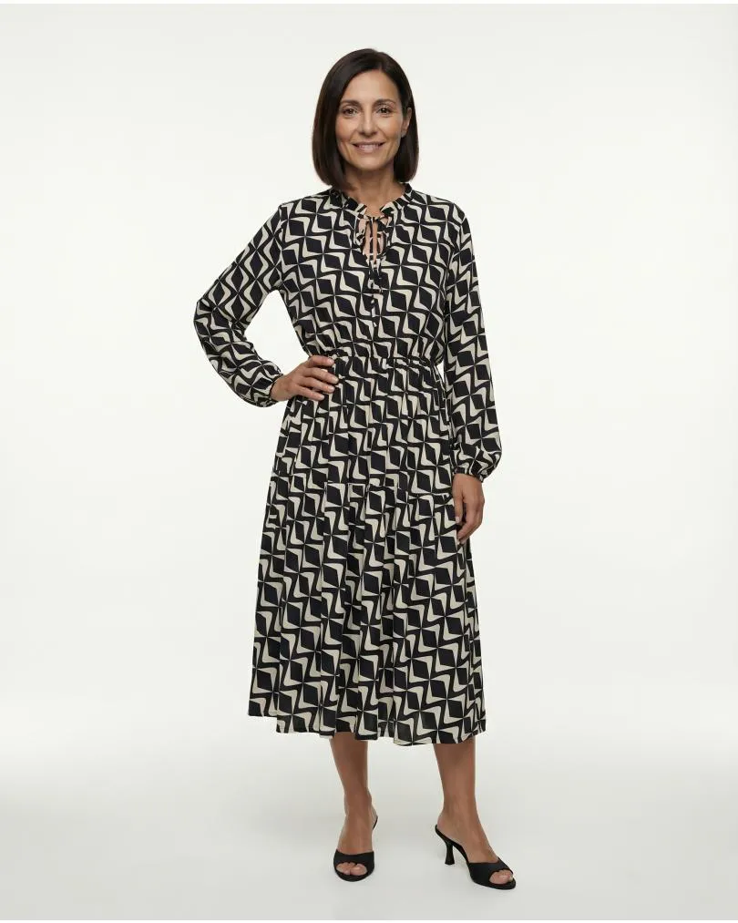 Kleid mit Print in  schwarz von Made in Italy (Bild 3)