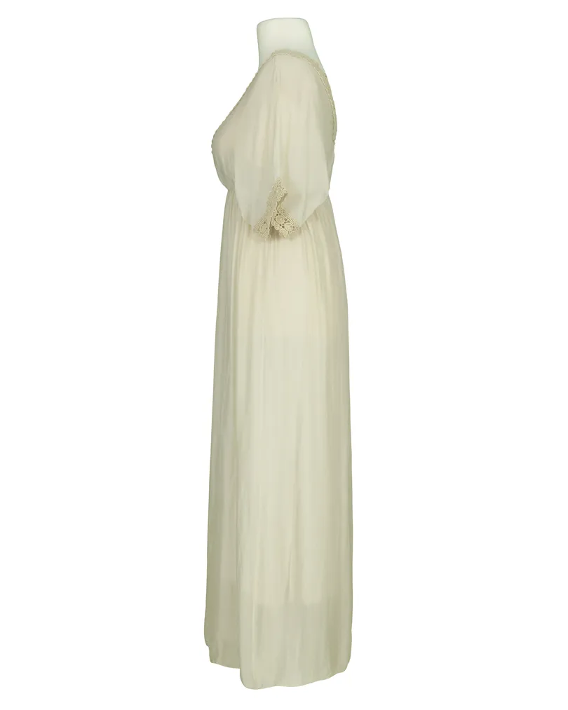 Kleid mit Seide in  beige von H. Trend (Bild 2)
