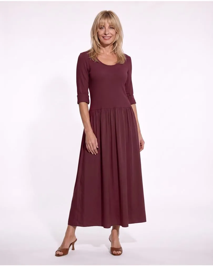 Kleid mit Seide in  bordeaux von Selected Touch (Bild 2)