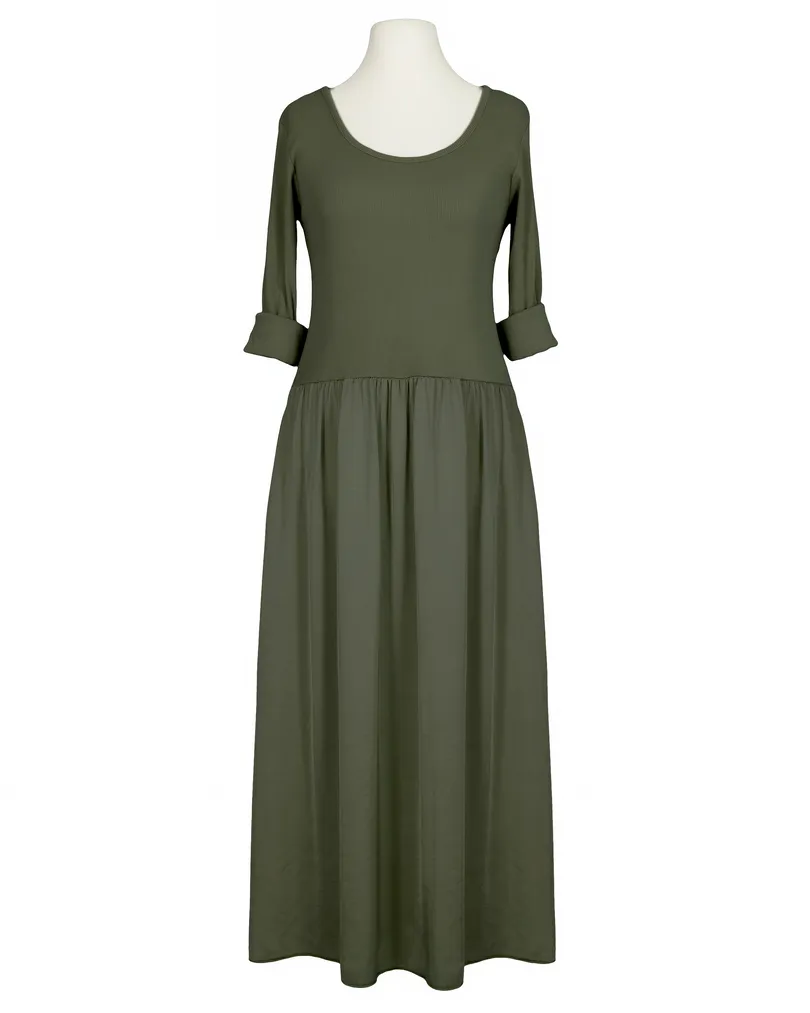 Kleid mit Seide in  khaki von Selected Touch (Bild 1)