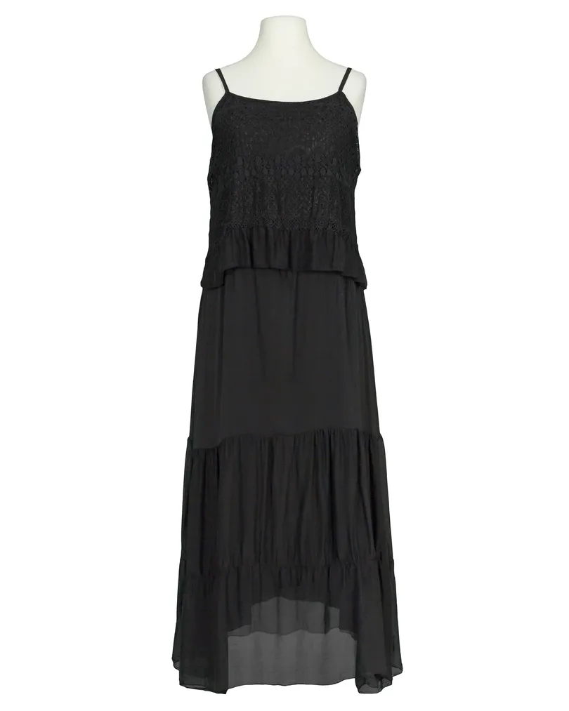 Kleid mit Seide in  schwarz von H. Trend (Bild 3)
