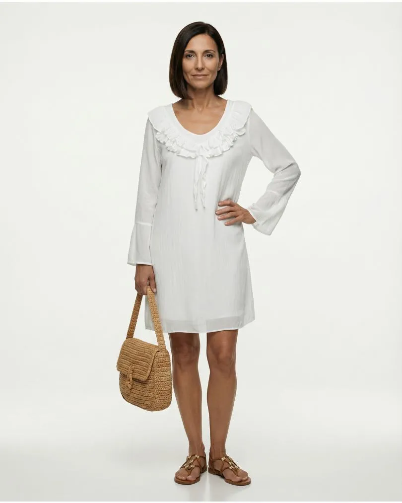 Kleid mit Seide in  wei� von Selected Touch (Bild 3)