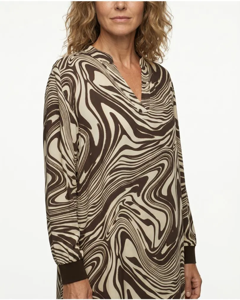 Kleid mit Seide Swirl-Print in  braun von Style Touch (Bild 4)